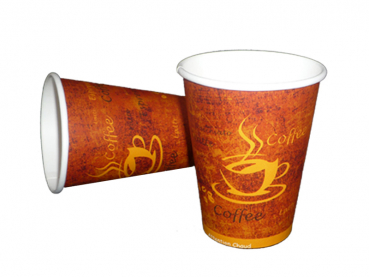 Coffee to Go Becher Kaffeebecher 300 ml 12 oz Espresso gold (50 Stk.)