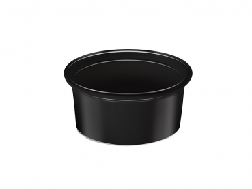 Mehrweg-Dressingbecher PP schwarz Ø 70 x 35 mm 80 ml (1000 Stk.)