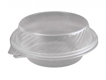 Salatschale klar mit Domdeckel 1700 ml (100 Stk.)