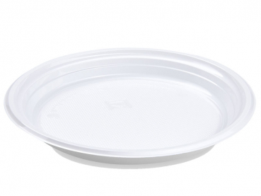 Mehrweg-Teller PP Reware Dinner ECONOMY weiß Ø 22 x 2,6 cm (800 Stk.)