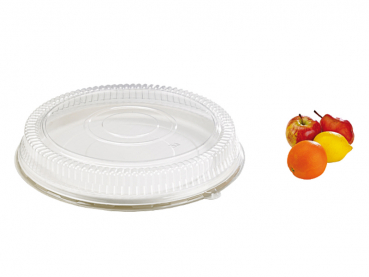 Zuckerrohr Bagasse Teller rund Ø 45,5 cm Bio weiß (24 Stk.)