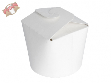 Bio-Minifaltbox Pommes Dönerbox Asiabox Nudelbox 70x70x65 mm weiß (500 Stk.)