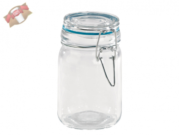 Mini-Einmachglas mit Deckel transparent 69x69x120 mm 200 ml (24 Stk.)