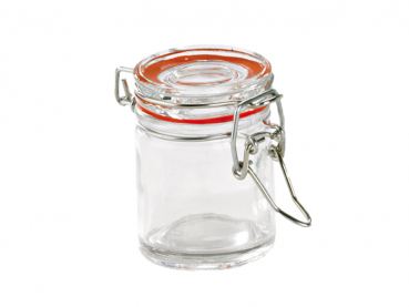 Mini-Einmachglas mit Deckel transparent 45x45x60 mm 45 ml (24 Stk.)