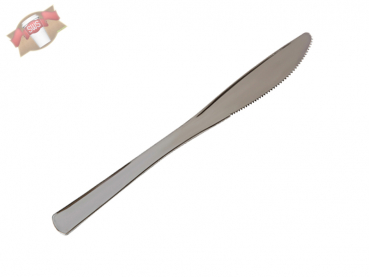 Messer aus Plastik metallisiert silber 188mm (1.000 Stück)
