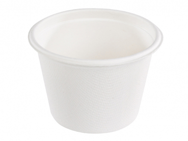 Suppen Bio-Eiscreme Becher aus Zuckerrohr Ø 115 mm 450 ml weiß (500 Stk.)