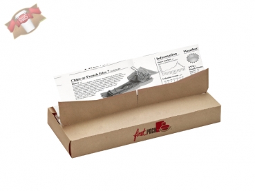 Bio Einschlagpapier weiß Newspaperdesign in Verteilerbox 270x350mm (1.000 Stück)