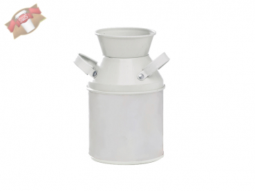 Behälter Milchkanne aus Metall weiß Höhe 100 mm (36 Stk.)