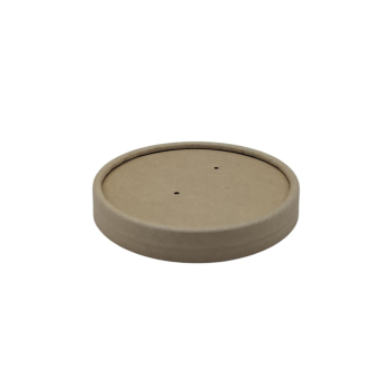 Pappbecher mit Deckel | 400ml | Ø 90x87mm | Braun | PAP/PE RP (250 Stk.)
