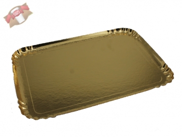 Tablett Serviertablett PET Gold 250 x 340 mm ( 100 Stk. )