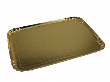 Tablett Serviertablett PET Gold 250 x 340 mm ( 100 Stk. )