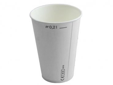 Mundspülbecher Hartpapier Mischbecher Labor 200 ml mit Einstrich (100 Stk.)