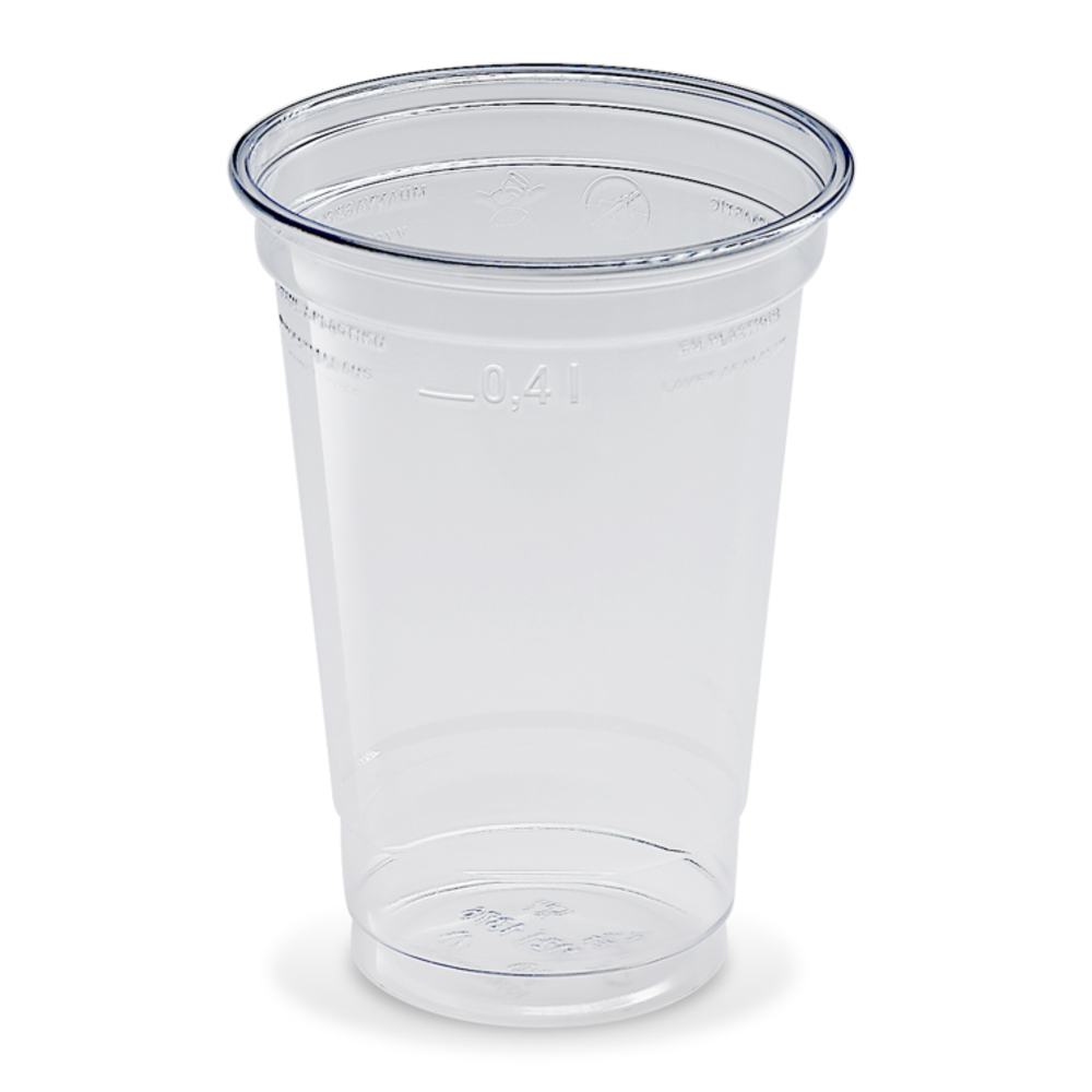 Clear Cup Becher PET 400 ml 16 oz Ø95 mm klar 50 Stk