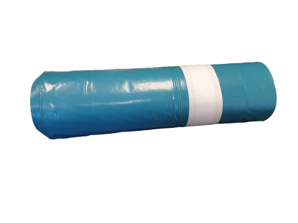 LDPE-Regenerat Müllsäcke 90 x 110 cm 60 my blau 150 ltr. auf Rolle (15 Stk.)