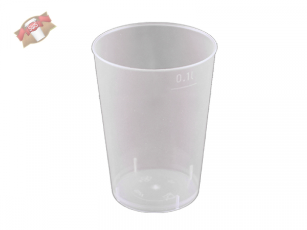 Trinkglas Mehrwegbecher 100 ml PP (40 Stk.)