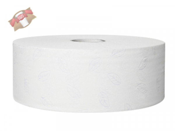 Jumbo Toilettenpapier 2 lagig weiß Toilette WC Tissuepapier (1 Rolle)