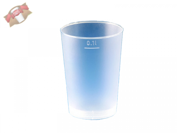 Trinkglas Mehrwegbecher 100 ml PP gefrostet (40 Stk.)