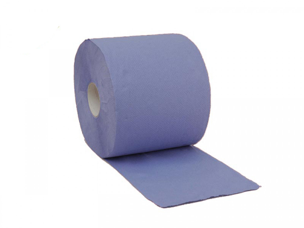 Putztuchrolle blau, 3-lagig, 38x36 cm, 360 Meter, 1.000 Blatt (1 Rolle)