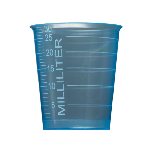 Medizinbecher PP 30 ml | Ø 35 x 41 mm | blau (4800 Stk.)