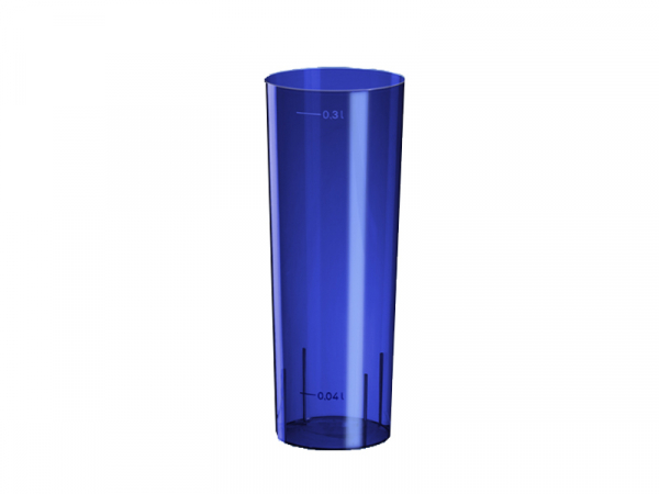 Longdrinkglas 0,3 ltr. blau (10 Stk.)