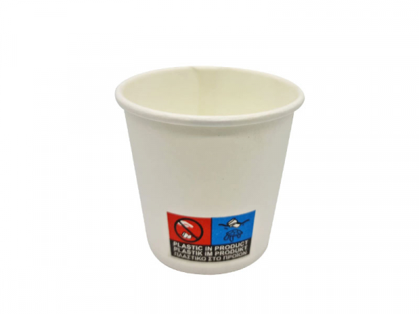 Pappbecher 4 oz 100 ml weiß (50 Stk.)