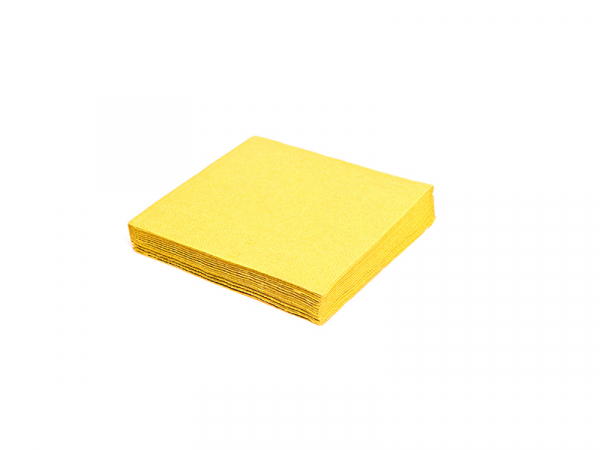 Servietten 24x24 cm 2-lagig 1/4 Falz gelb (250 Stk.)