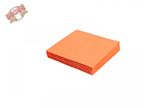 Servietten 24 x 24 cm 1/4 Falz 2-lagig orange (250 Stück)