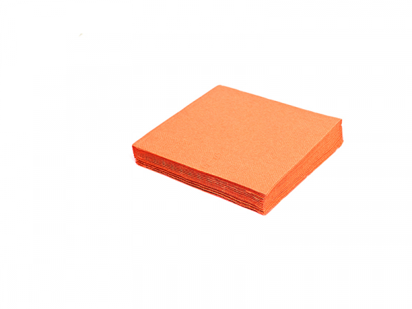 Servietten 24 x 24 cm 1/4 Falz 2-lagig orange (250 Stück)