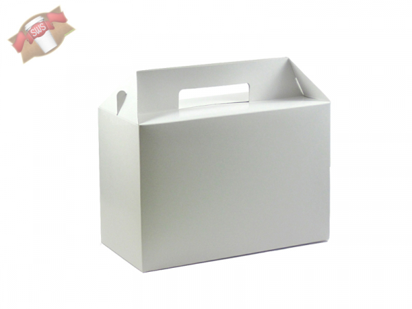 Lunchboxen Lunch-Box Kartonbox Transportbox weiß (50 Stk.)