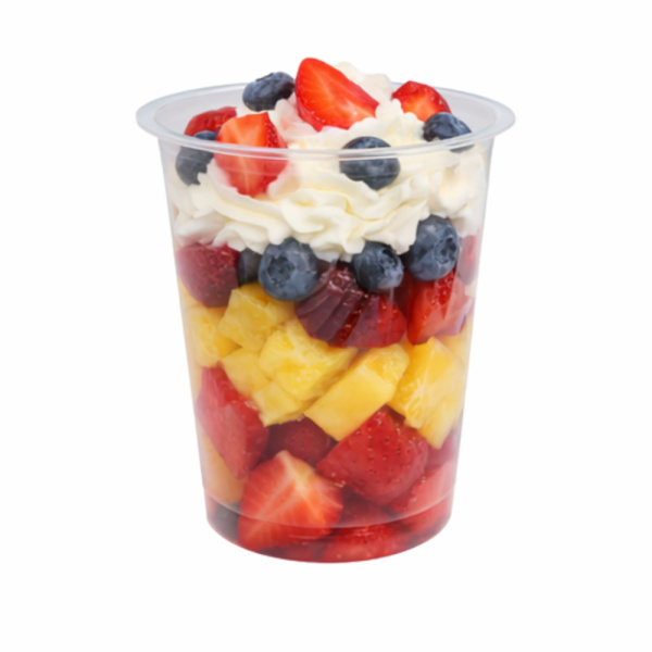 PP-Becher/Salatshaker/Dessertbecher | 400ml | Ø 90 x 124 mm | Klar (608 Stk.)