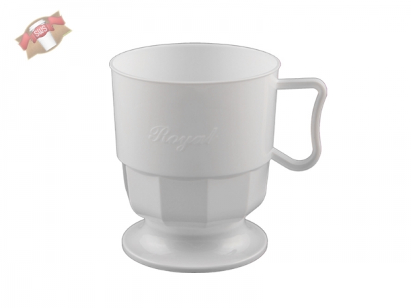 Royal Cup Tasse Kaffeetasse Becher weiß (300 Stk.)