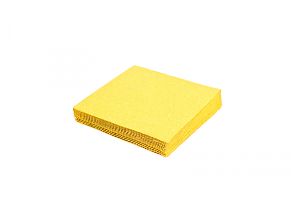 Servietten 33 x 33 cm 1/4 Falz 3-lagig gelb (250 Stück)