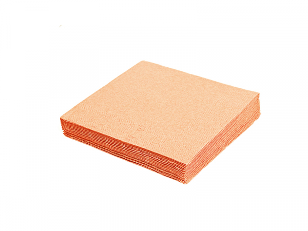 Servietten 33x33 cm 3-lagig 1/4 apricot (250 Stk.)