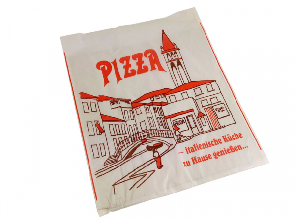 Pizza-Taschen "Venezia" 30 x 30 cm bis zu 1,5 cm hoch Pergamin / Karton (100 Stk.)