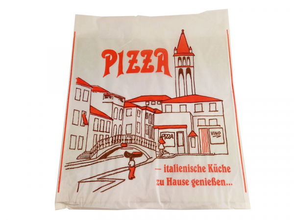 Pizza-Taschen "Venezia" 30 x 30 cm bis zu 1,5 cm hoch Pergamin / Karton (100 Stk.)