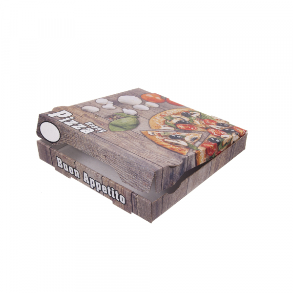Pizzabox 20x20x4 Kraft NYC Top Piccante (1x100 Stk.)