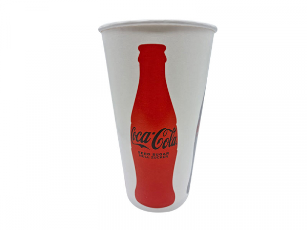 Pappbecher 1,0 l. Coca Cola light (25 Stk.)