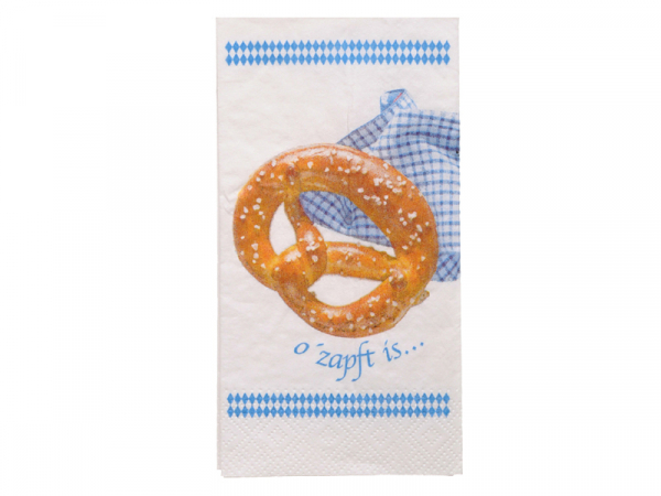 Servietten 33x33 cm 1/8 Falz 3-lagig "o´zapft is" (200 Stk.)