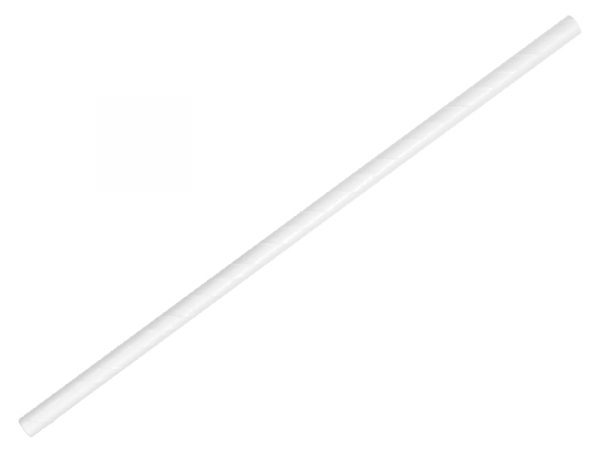 Trinkhalme Strohhalme Jumbo aus Papier - BIO - weiß (100 Stk.)