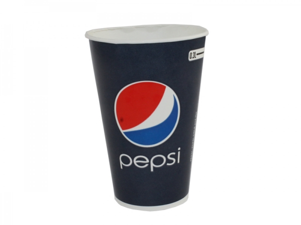 Pepsi Becher 0,4 l Pappbecher Trinkbecher Kaltgetränkebecher 1000 Stück orig 