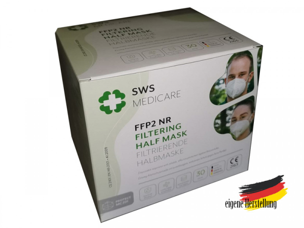 FFP2 Mundschutz Maske MNS Gesichtsmaske medizinisch (30 Stk.)