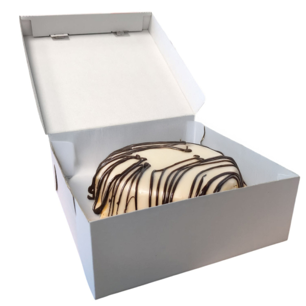 Kuchenkarton/Tortenkarton Mikrowellpappe | 28x28x10cm | Neutralmotiv (100 Stk.)