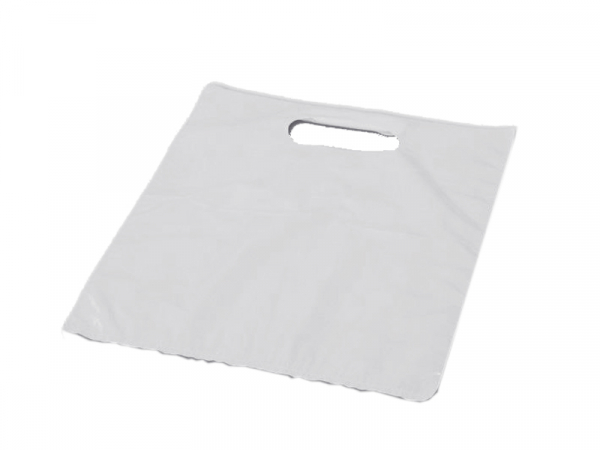 Tragetaschen Plastiktüten weiß 38x45+8 cm (500 Stk.)