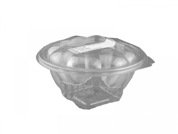 Salatschale Klappschalen 375 g PET rund mit Deckel (300 Stk.)