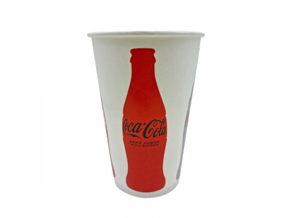 Pappbecher 0,4 l. Coca Cola light zero (100 Stk.)
