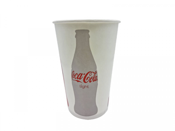 Pappbecher 0,4 l. Coca Cola light zero (100 Stk.)