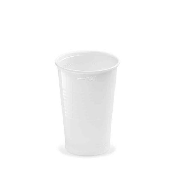 Trinkbecher (PP) weiß Ø78mm 0,3L (10 Stück)