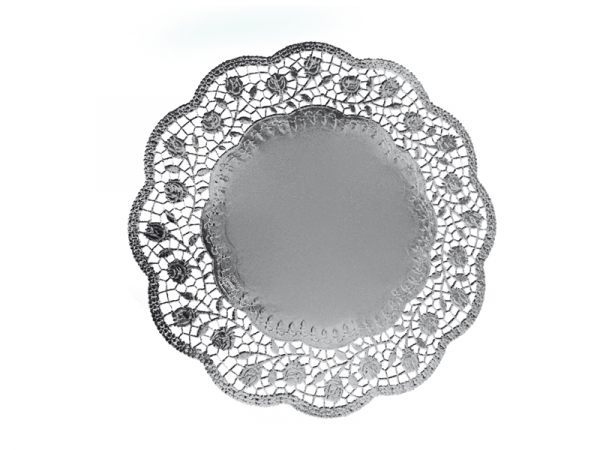 Tortenspitzen Tortenunterlagen silber Ø 36 cm (4 Stk.)