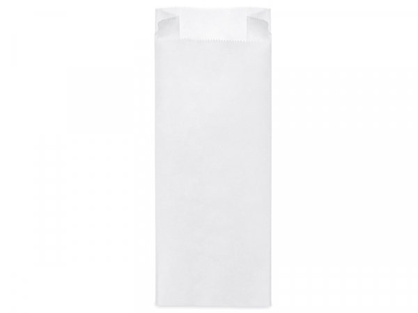 Papierfaltenbeutel Bäckerfaltenbeutel weiß 13+7x35 cm (1000 Stk.)