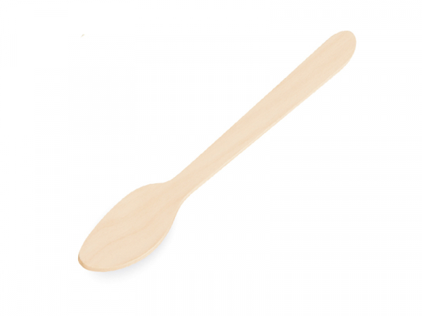 Löffel Holzlöffel Einweglöffel Kaffeelöffel 110 mm lang (100 Stk.)